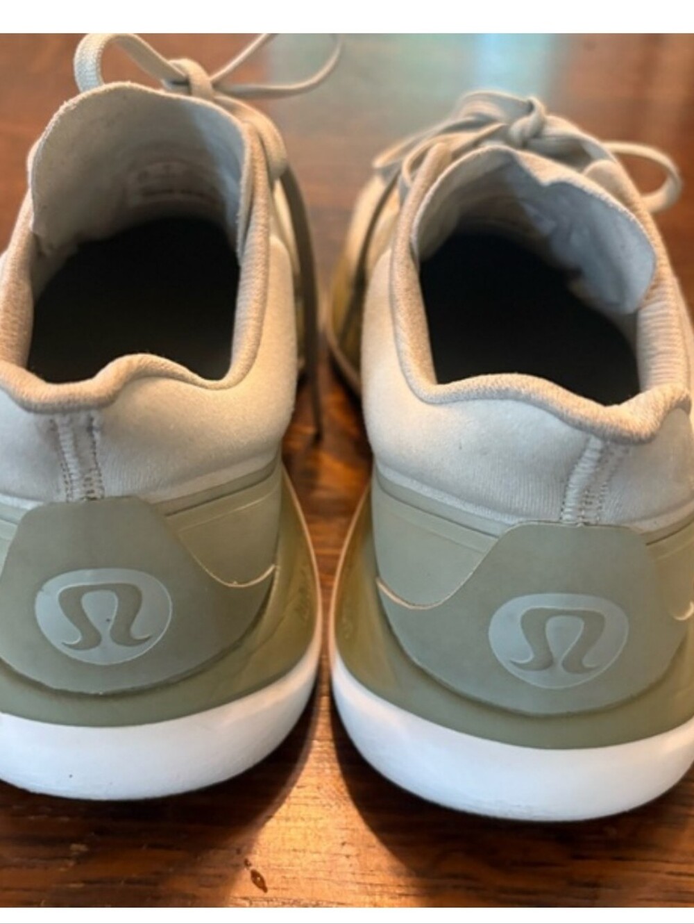 Lululemon Athletica Grey And Green Sneakers Size 8.5